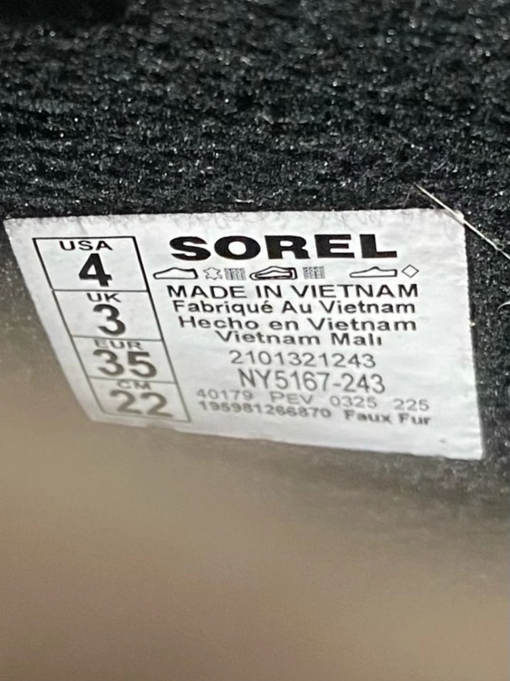 Sorel Out n About IV Chillz Waterproof Duck Boots Youth Size 4 Taffy Black